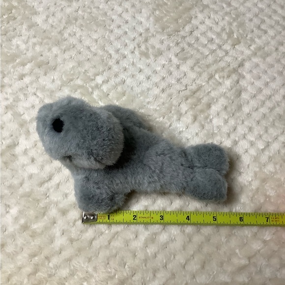 Little Baby Grey Plush Seal Stuffed Animal Toy - Picture 7 of 7
